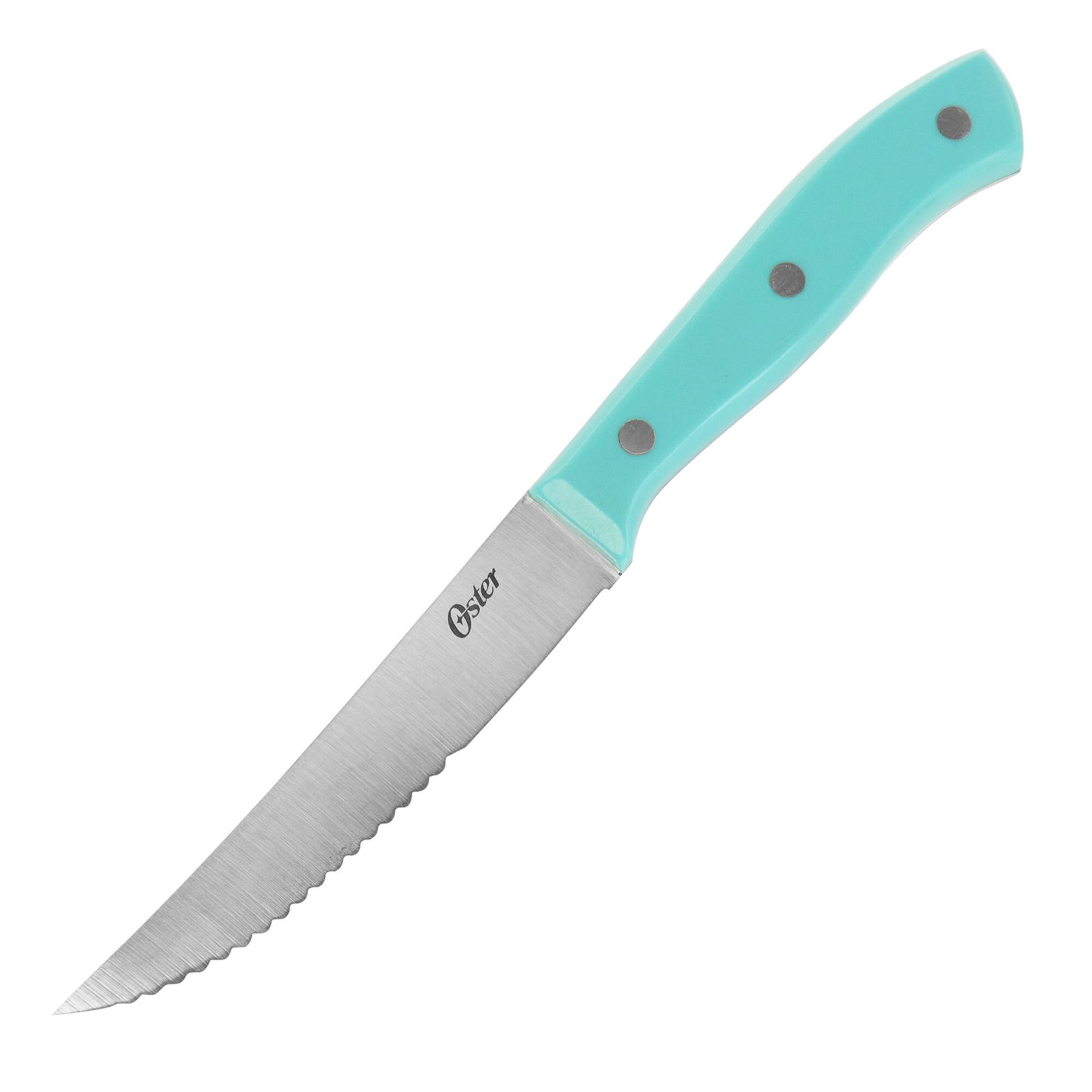 Oster Evansville 14-Piece Light Blue Stainless Steel Cutlery Set
